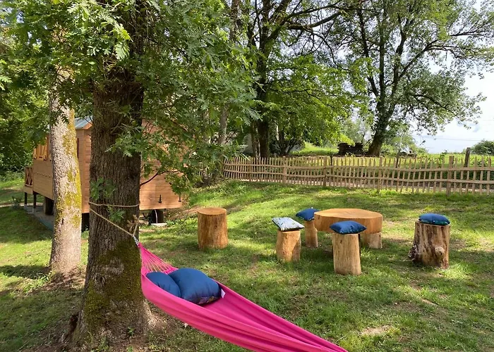 Κατάλυμα σε φάρμα Les Roulottes De L Herm Piscine Jacuzzi Perigord *